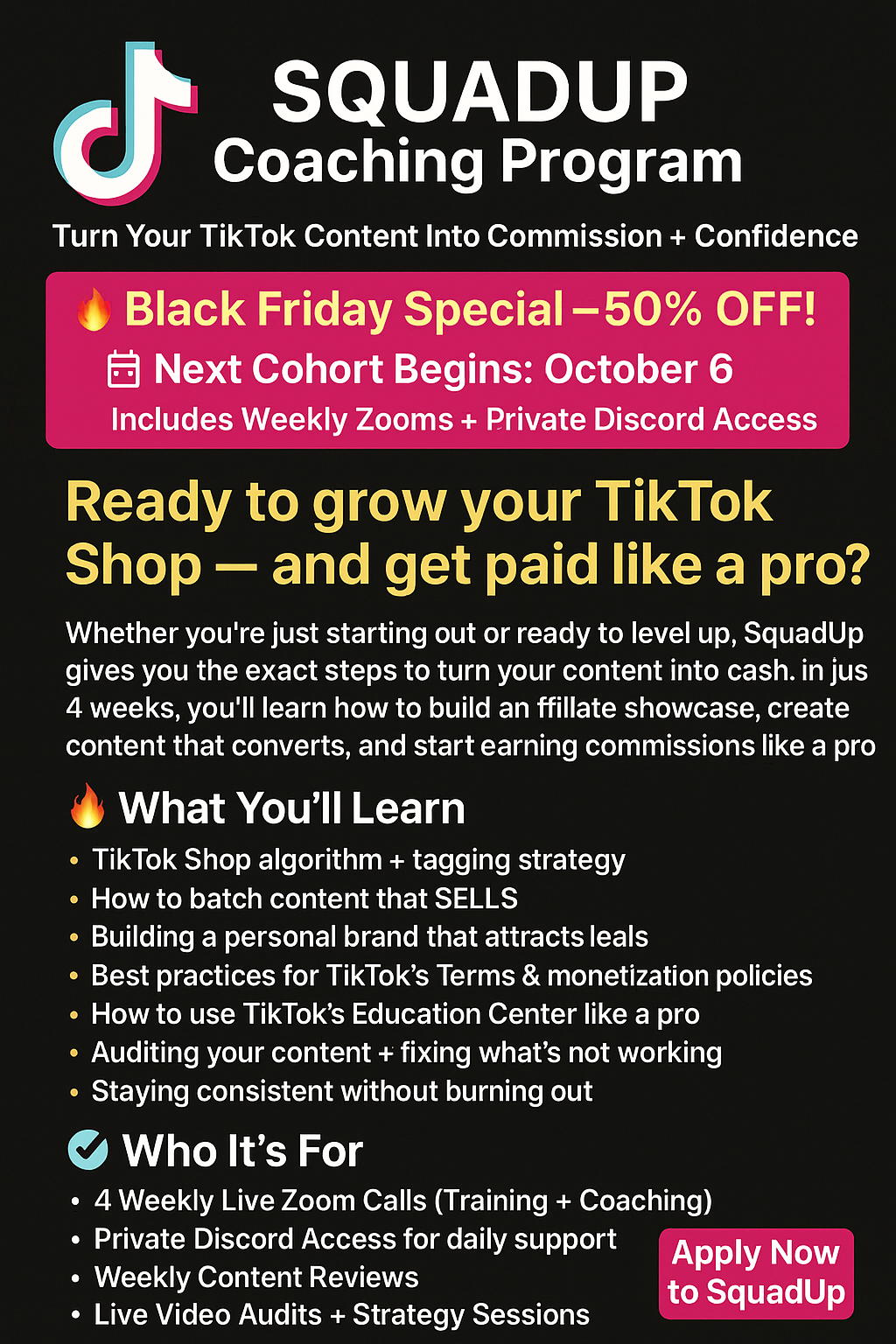 Tiktok Squad Up Coaching