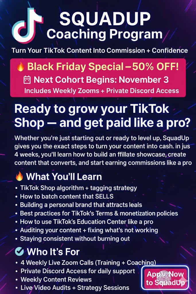 Tiktok Squad Up Coaching Non Refundable